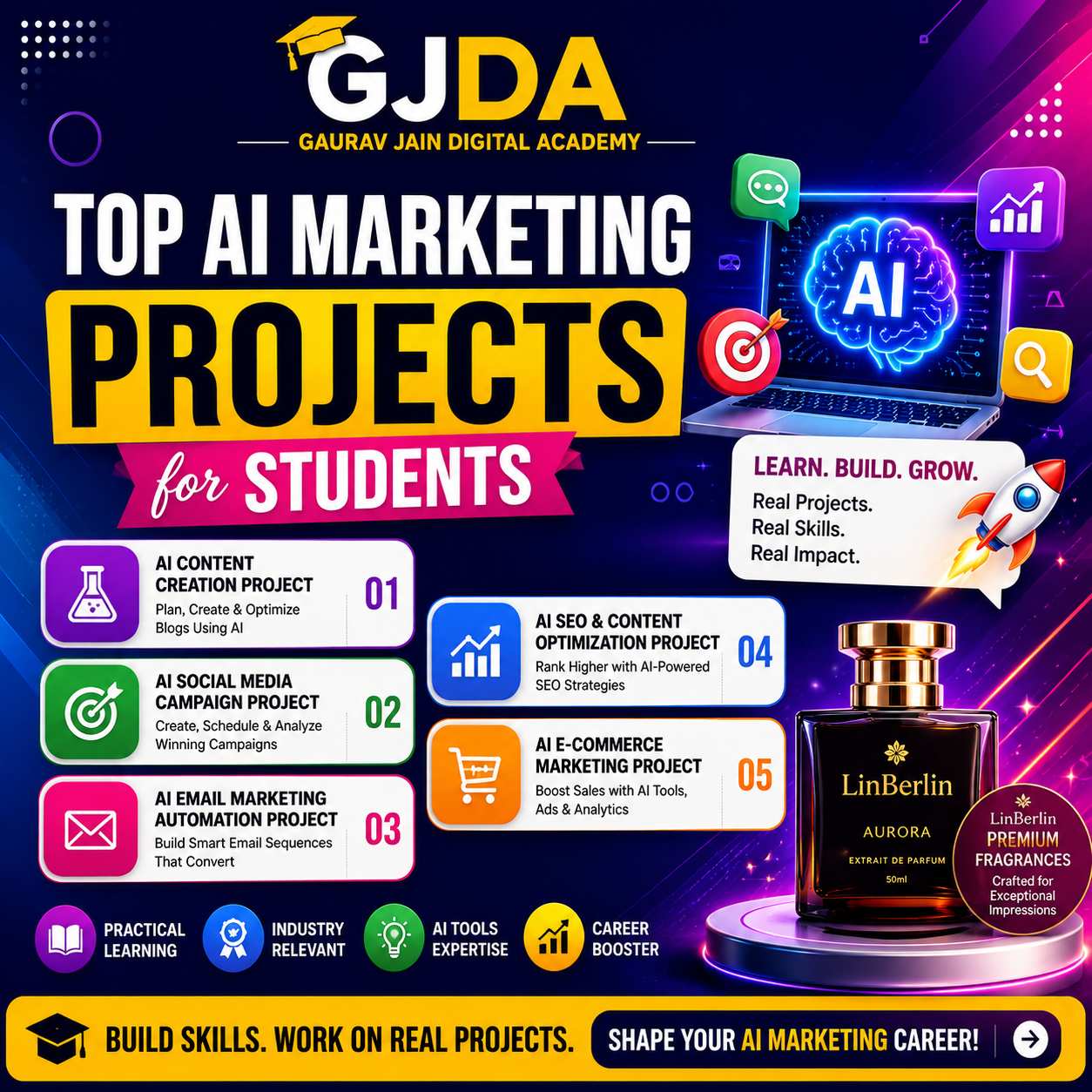 Top AI Marketing Projects for Students to Build Practical Skills and Career Experience