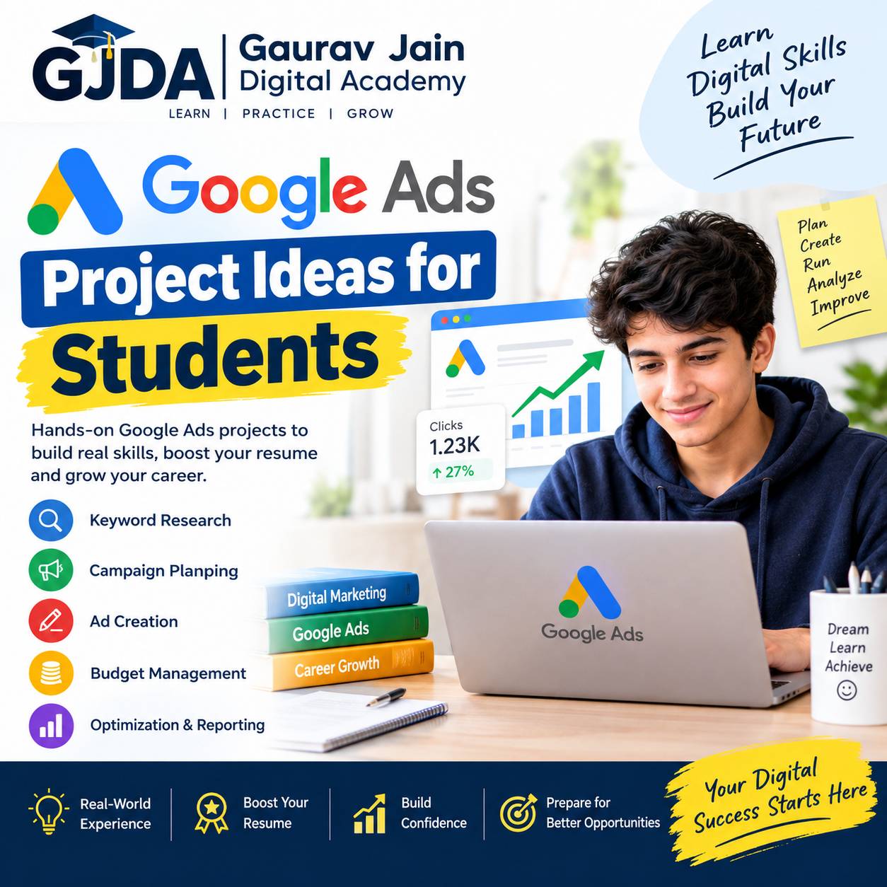 Best Google Ads Project Ideas for Students to Build Skills