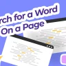 How to Search a Page For a Word