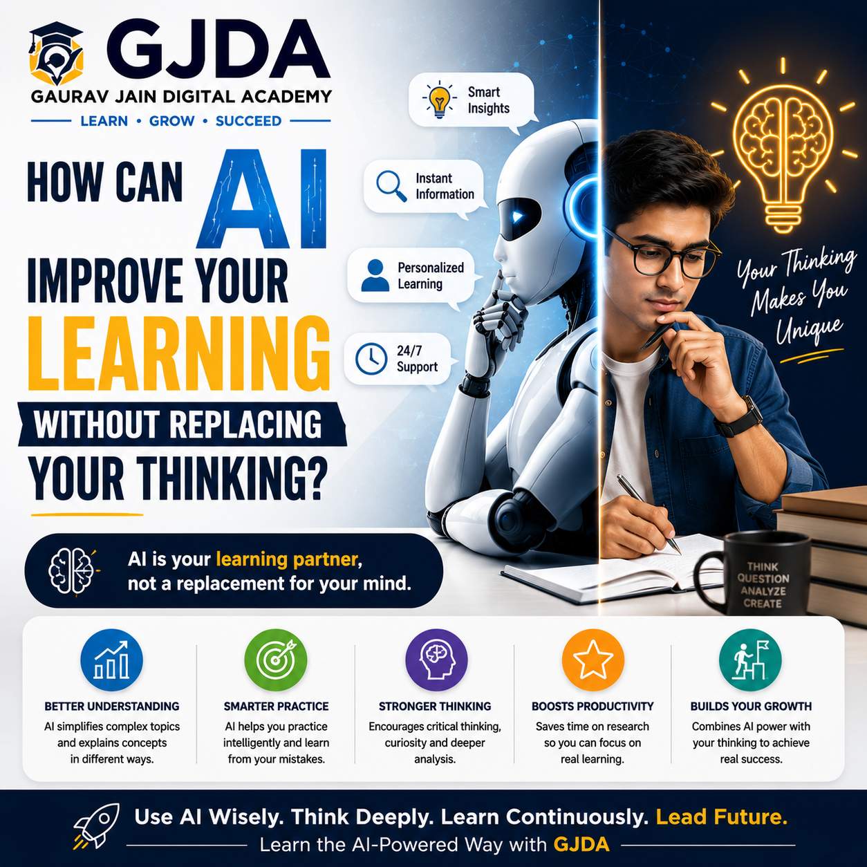 How to Use AI to Learn Smarter While Strengthening Critical Thinking and Decision-Making